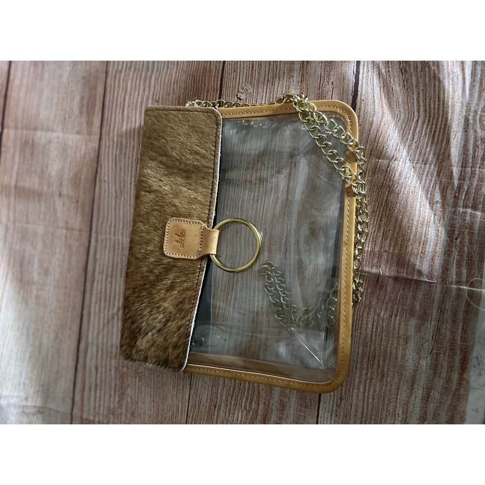 Crossbody cow print bag